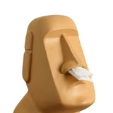 Maxbell Stone Figure Paper Towel Dispenser Container Napkin Holder for Decoration Orange