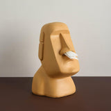 Maxbell Stone Figure Paper Towel Dispenser Container Napkin Holder for Decoration Orange