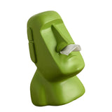 Maxbell Stone Figure Paper Towel Dispenser Container Napkin Holder for Decoration Green