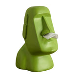 Maxbell Stone Figure Paper Towel Dispenser Container Napkin Holder for Decoration Green