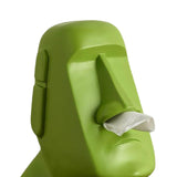 Maxbell Stone Figure Paper Towel Dispenser Container Napkin Holder for Decoration Green
