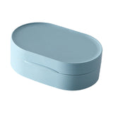 Maxbell Travel Soap Box Portable Soap Box Soap Dish for Home Bathroom Kitchen Blue Large