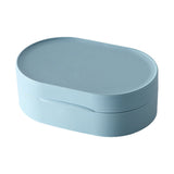 Maxbell Travel Soap Box Portable Soap Box Soap Dish for Home Bathroom Kitchen Blue Large