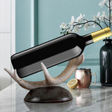 Maxbell Nordic Style Single Bottle Wine Rack Crafts for Wine Cabinet Tabletop Wood