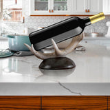 Maxbell Nordic Style Single Bottle Wine Rack Crafts for Wine Cabinet Tabletop Wood