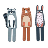 Maxbell Magnetic Hooks Shower Towel Hooks Key Storage Holder for Home Bathroom Raccoon Bear Rabbit