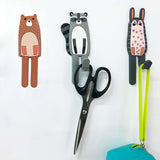 Maxbell Magnetic Hooks Shower Towel Hooks Key Storage Holder for Home Bathroom Raccoon Bear Rabbit