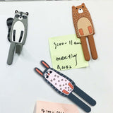 Maxbell Magnetic Hooks Shower Towel Hooks Key Storage Holder for Home Bathroom Raccoon Bear Rabbit