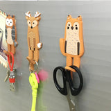 Maxbell Magnetic Hooks Shower Towel Hooks Key Storage Holder for Home Bathroom Fawn Owl