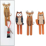 Maxbell Magnetic Hooks Shower Towel Hooks Key Storage Holder for Home Bathroom Fawn Owl