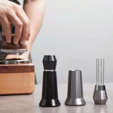 Maxbell Coffee Stirrer Hand Distribution Coffee Stirring Tool Birthday Gifts Silver 1 Set Needles