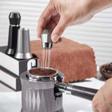 Maxbell Coffee Stirrer Hand Distribution Coffee Stirring Tool Birthday Gifts Silver 1 Set Needles