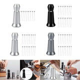 Maxbell Coffee Stirrer Hand Distribution Coffee Stirring Tool Birthday Gifts Silver 1 Set Needles