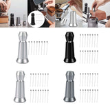 Maxbell Coffee Stirrer Hand Distribution Coffee Stirring Tool Birthday Gifts Silver 1 Set Needles