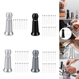Maxbell Coffee Stirrer Hand Distribution Coffee Stirring Tool Birthday Gifts Silver 1 Set Needles