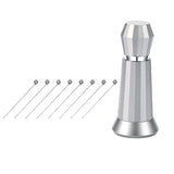 Maxbell Coffee Stirrer Hand Distribution Coffee Stirring Tool Birthday Gifts Silver 1 Set Needles