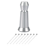 Maxbell Coffee Stirrer Hand Distribution Coffee Stirring Tool Birthday Gifts Silver 1 Set Needles