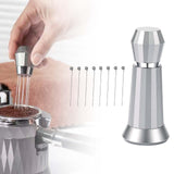 Maxbell Coffee Stirrer Hand Distribution Coffee Stirring Tool Birthday Gifts Silver 1 Set Needles