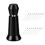 Maxbell Coffee Stirrer Hand Distribution Coffee Stirring Tool Birthday Gifts 2 Sets Needles Black