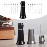 Maxbell Coffee Stirrer Hand Distribution Coffee Stirring Tool Birthday Gifts 2 Sets Needles Black