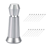 Maxbell Coffee Stirrer Hand Distribution Coffee Stirring Tool Birthday Gifts Silver 2 Set Needles