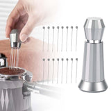 Maxbell Coffee Stirrer Hand Distribution Coffee Stirring Tool Birthday Gifts Silver 2 Set Needles