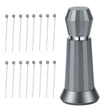 Maxbell Coffee Stirrer Hand Distribution Coffee Stirring Tool Birthday Gifts Gray 2 Set Needles