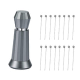 Maxbell Coffee Stirrer Hand Distribution Coffee Stirring Tool Birthday Gifts Gray 2 Set Needles