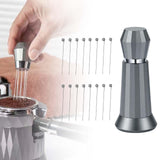 Maxbell Coffee Stirrer Hand Distribution Coffee Stirring Tool Birthday Gifts Gray 2 Set Needles