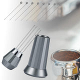 Maxbell Coffee Stirrer Hand Distribution Coffee Stirring Tool Birthday Gifts Gray 2 Set Needles