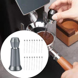 Maxbell Coffee Stirrer Hand Distribution Coffee Stirring Tool Birthday Gifts Gray 2 Set Needles