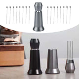 Maxbell Coffee Stirrer Hand Distribution Coffee Stirring Tool Birthday Gifts Gray 2 Set Needles