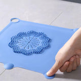 Maxbell Shower Drain Catcher Easy to Clean Reusable for Kitchen Bathroom Sink Blue