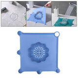 Maxbell Shower Drain Catcher Easy to Clean Reusable for Kitchen Bathroom Sink Blue