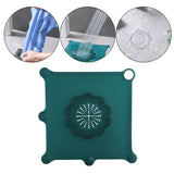 Maxbell Shower Drain Catcher Easy to Clean Reusable for Kitchen Bathroom Sink Dark Green