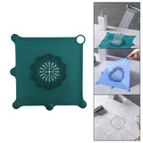 Maxbell Shower Drain Catcher Easy to Clean Reusable for Kitchen Bathroom Sink Dark Green