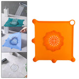Maxbell Shower Drain Catcher Easy to Clean Reusable for Kitchen Bathroom Sink Orange