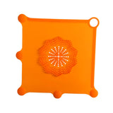 Maxbell Shower Drain Catcher Easy to Clean Reusable for Kitchen Bathroom Sink Orange