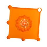 Maxbell Shower Drain Catcher Easy to Clean Reusable for Kitchen Bathroom Sink Orange