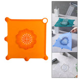 Maxbell Shower Drain Catcher Easy to Clean Reusable for Kitchen Bathroom Sink Orange