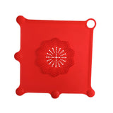 Maxbell Shower Drain Catcher Easy to Clean Reusable for Kitchen Bathroom Sink Red