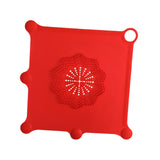 Maxbell Shower Drain Catcher Easy to Clean Reusable for Kitchen Bathroom Sink Red