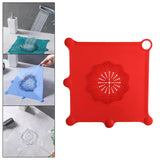 Maxbell Shower Drain Catcher Easy to Clean Reusable for Kitchen Bathroom Sink Red