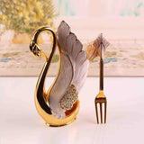 Maxbell Swan Tableware Holder Base Tableware Organizer Kitchen Storage Rack Display fork