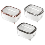 Maxbell Tissue Box holder Pet,ABS Clear Convenient for Office Bedroom Kitchen Gold