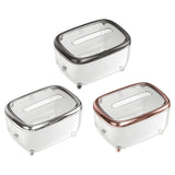 Maxbell Tissue Box holder Pet,ABS Clear Convenient for Office Bedroom Kitchen Gold