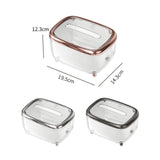 Maxbell Tissue Box holder Pet,ABS Clear Convenient for Office Bedroom Kitchen Slivery