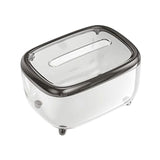 Maxbell Tissue Box holder Pet,ABS Clear Convenient for Office Bedroom Kitchen Black