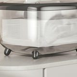 Maxbell Tissue Box holder Pet,ABS Clear Convenient for Office Bedroom Kitchen Black