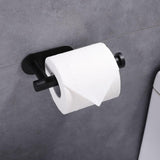 Maxbell Toilet Paper Holder Stainless Steel Toilet Roll Holder Modern for Kitchen Black
